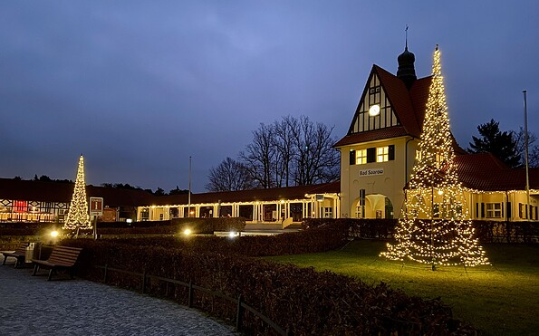 Historischer Bahnhof Bad Saarow im Winter , Foto: Tourismusverein Scharmützelsee, Lizenz: Tourismusverein Scharmützelsee