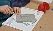 Ferienworkshop: ausDRUCKstarke Kunst, Foto: Anke Stemmann, Lizenz: Potsdam Museum