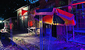 Bahnhof Lindow illuminiert, Foto: S. Cristofolini, Lizenz: S. Cristofolini