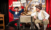 „Die Quadratur des Greises oder Ein Herd und eine Krone“, Foto: Udo Krause, Theater Schwedt , Lizenz: Udo Krause, Theater Schwedt