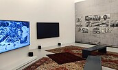 Ausstellungsansicht, William Kentridge. Self-Portrait as a Coffee-Pot, BLMK Cottbus, 2025, Foto: BLMK, Lizenz: BLMK