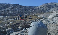 Bei einer seiner Expeditionen fand das Grazer Team Gegenstände, die noch von der vierten Polarexpedition Alfred Wegeners stammten und die heute im Alfred Wegener Museum in Zechlinerhütte zu besichtigen sind., Foto: P. Wally/S. Fauland