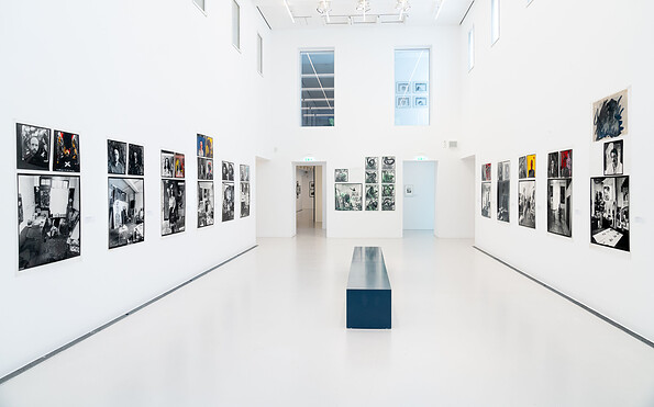 Ausstellungsansicht, Karin Wieckhorst. Begegnungen, BLMK Cottbus, 2025, Foto: Bernd Schönberger, Lizenz: BLMK