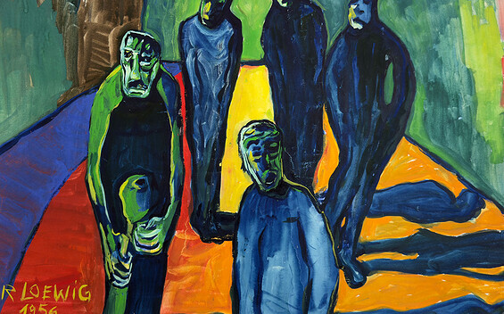 Roger Loewig, Gefängnishof, 1956, Foto: Andreas Münz, Lizenz: Andreas Münz