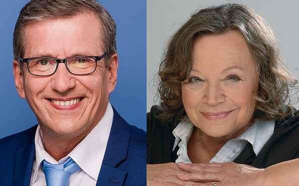Collage Alexander G. Schäfer und Ursula Werner, Foto: MDR Alexander (G. Schäfer) / Severin Wohlleben (Ursula Werner), Lizenz: MDR Alexander (G. Schäfer) / Severin Wohlleben (Ursula Werner)