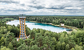 Turm am Felixsee, Foto: EVTZ mbh Geopark Muskauer Faltenbogen, Lizenz: Phillip Herfort