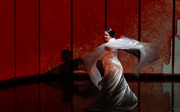 Szene aus MADAMA BUTTERFLY, Foto: Bernd Schönberger, Lizenz: Brandenburgische Kulturstiftung Cottbus-Frankfurt (Oder)