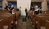 Szene aus der Performance "Nun steh' ich", Foto: Karen Ascher, Lizenz: Paul-Gerhardt-Verein