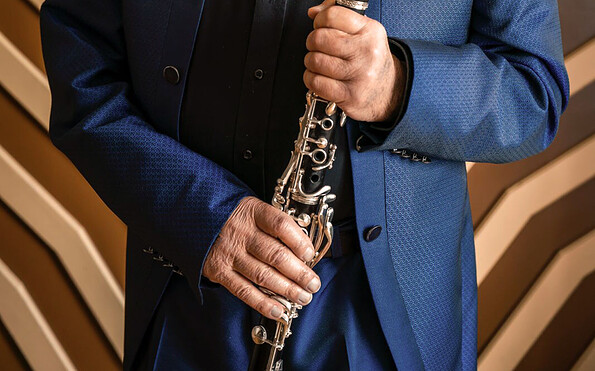 Giora Feidman in der Oberkirche St. Nikolai, Foto: Kai Weise, Lizenz: Kai Weise