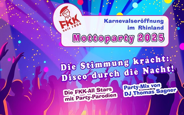 Teasergrafik FKK Mottoparty 2025, Foto: by toberg / FKK e.V., Lizenz: by toberg / FKK e.V.