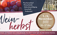 Flyer Weinherbst, Foto: Weinbau Dr. Lindicke, Lizenz: Weinbau Dr. Lindicke