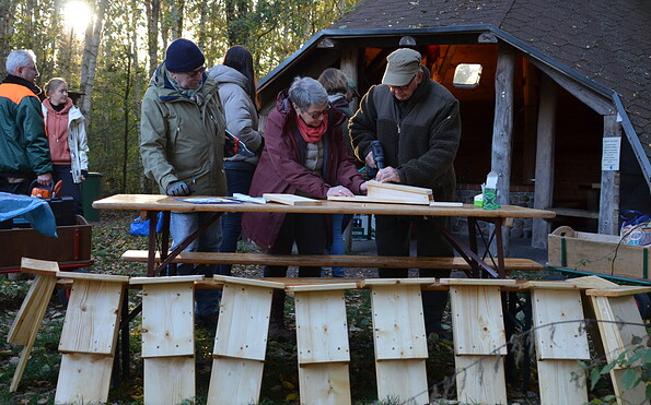 Fledermauskastenbau, Foto: P. Koch, Lizenz: LFV