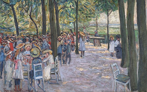 Theo von Brockhusen, Schulausflug, 1908, Privatbesitz (Ausschnitt), Foto: Michael Lüder