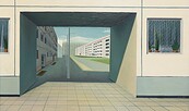 Uwe Pfeifer, Durchgang in Halle-Neustadt, 1971. Brandenburgisches Landesmuseum für moderne Kunst, © VG Bild-Kunst, Bonn 2025, Foto: Thomas Kläber, Lizenz: DAS MINSK Kunsthaus in Potsdam