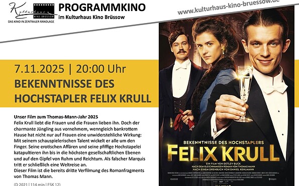 Film Fleix Krull, Foto: KuKi Brüssow, Lizenz: KuKi Brüssow / Filmverleih