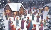 Adventssingen im Schnee, Foto: Freepik, Lizenz: Freepik