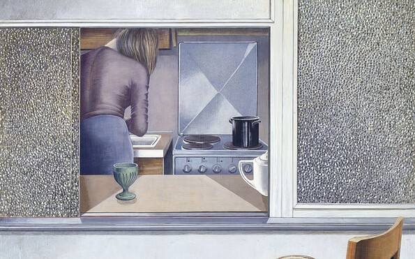 Kurt Dornis, Zweite Schicht, 1986. Albertinum, Staatliche Kunstsammlungen Dresden, © Kurt Dornis, Foto: Elke Estel/Hans-Peter Klut