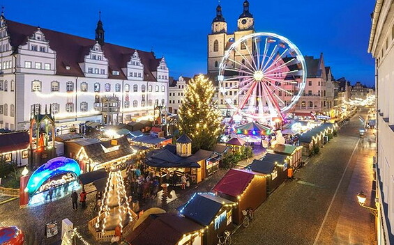 Weihnachtsmarkt in Lutherstadt Wittenberg, Foto: Rüdiger Eichhorn, Lizenz: Lutherstadt Wittenberg Marketing GmbH