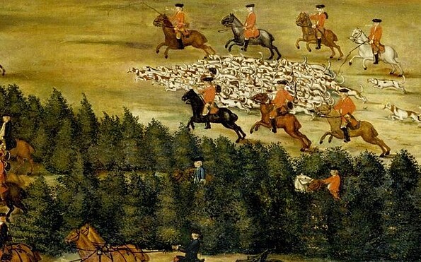 Friedrich I. bei der Jagd in Wusterhausen, Foto: Roland Handrick, Lizenz: SPSG