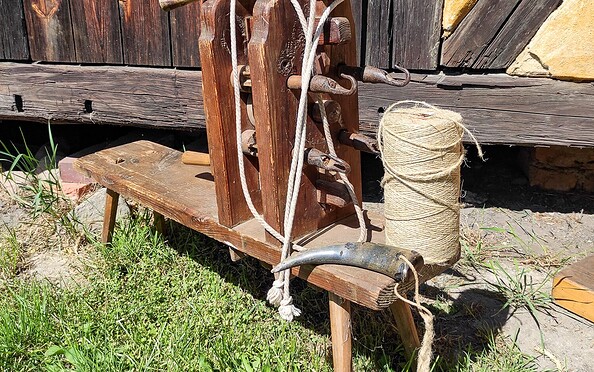 Seilerei im Freilandmuseum Lehde , Foto: Ehrhardt, Lizenz: Museum OSL