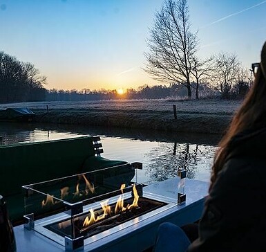 Winterliche Kahnfahrt, Foto: Ron Petraß, Lizenz:  Amt Burg (Spreewald)
