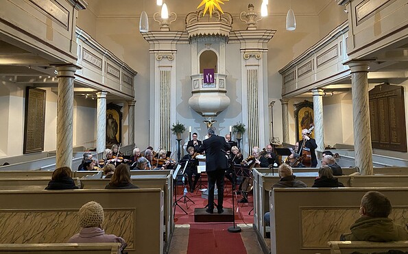 Müllroser Weihnachtskonzert am 1.Advent in der Müllroser Kirche, Foto: Saskia Hoffmann, Lizenz: Haus des Gastes Müllrose