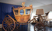 Krönungskutsche in der Schlossremise Paretz, Foto: SPSG, Lizenz: SPSG