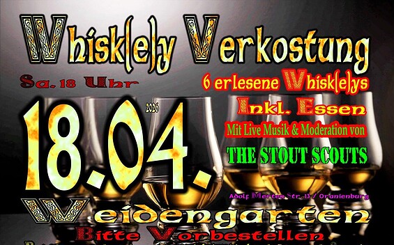 Whiskey Tasting mit Live Musik