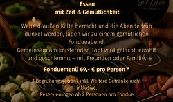 Fondueabend im Gut Leben Landresort