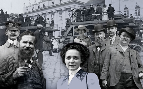 Stadtgeschichtliche Collage, Fotos um 1910,, Foto: Fotos unbeknannt, Gestaltung BüroStich, Lizenz: © Potsdam Museum