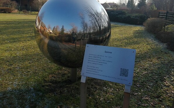 Der Planetenweg beginnt in Müllrose , Foto: Katrin Thöse, Lizenz: Haus des Gastes Müllrose