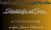 Adventskaffee am Kamin mit Geige und Klavier