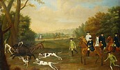 Unbekannt: Sauhetze mit Friedrich Wilhelm I. bei Königs Wusterhausen, Foto: Roland Handrick, Lizenz: SPSG