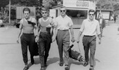 Unterwegs zu einem Sportwettkampf, Juni 1961. Foto aus dem Bestand von Detlef Kirchhoff (rechts im Bild), Foto: Detlef Kirchhoff