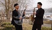Chris und wenzel spielen sich an, Foto: Wenzel Benn, Lizenz: Wenzel Benn