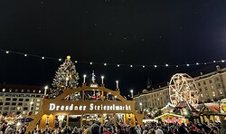 Mit dem Traditionszug Niederlausitz zum Striezelmarkt in Dresden