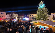 Marktplatz Calau beim Weihnachtsmarkt. , Foto: Matthias Nerenz, Lizenz: Matthias Nerenz