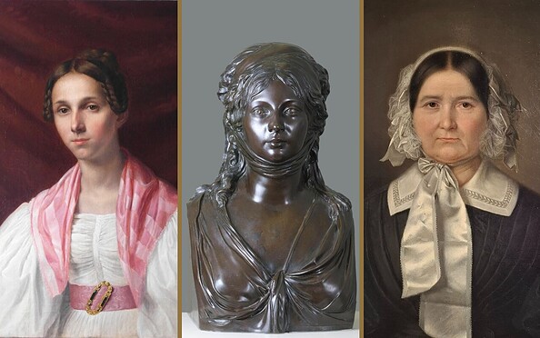 Führung Frauen in Potsdamer Geschichte, Foto: Hübener-Lipkau, Lüder, Felsberg | Collage Felsberg, Broschke, Lizenz: Potsdam Museum