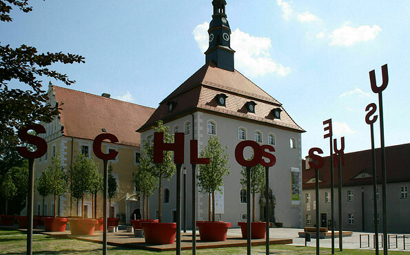 Lübbener Schlossensemble mit Wehrturm, Foto: Dr. Corinna Junker, Lizenz: Stadt Lübben