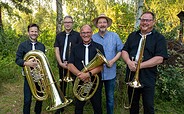 Posaunenquartett Tagesform mit H. Henneberg, Foto: Wolfgang Lücke, Lizenz: Amt Burg (Spreewald)