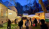 Adventsmarkt Historische Mönchmühle Abendstimmung, Foto: Antonia Bahr, Lizenz: Historische Mönchmühle e.V.