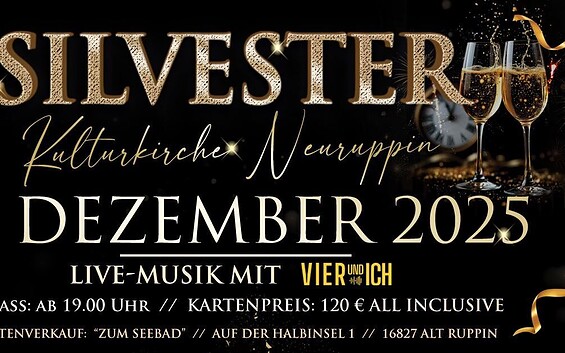 Silvesterparty Kulturkirche, Foto: Seebad Alt Ruppin, Lizenz: Seebad Alt Ruppin