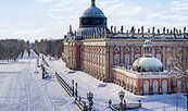Neues Palais im Winter, Foto: Reinhardt & Sommer, Potsdam, Lizenz: SPSG