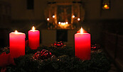 Adventskranz, Foto: Touristinformation Lychen, Lizenz: Touristinformation Lychen