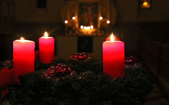 Adventskranz, Foto: Touristinformation Lychen, Lizenz: Touristinformation Lychen
