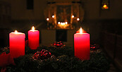 Adventskranz, Foto: Touristinformation Lychen, Lizenz: Touristinformation Lychen