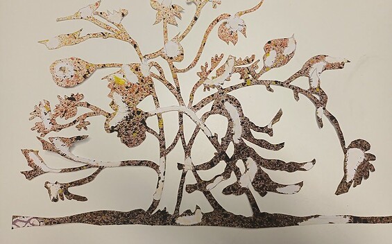 Scherenschnitt als Vorlage zum Zeichnen, Foto: Hendrik Schink, Lizenz: Hendrik Schink