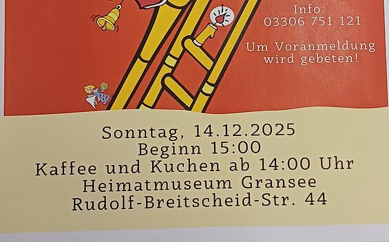 Foto: Heimatmuseum Gransee, Lizenz: Nicole Bräseke