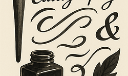 Workshop: "Kalligrafie" - Wörter und Schriftzüge entdecken mit Hilde Gold