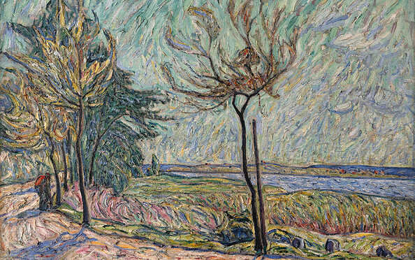 Theo von Brockhusen, An der Havel, um 1912, Foto: M. Lüder, Lizenz: Privatbesitz